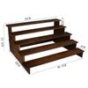 Estante con Forma de Escalera de Madera Maciza al por Mayor, Estante Ampliado para Almacenamiento de Pulseras, Estante de Exhibición para Cuentas Budistas y Joyería, Soporte de Exhibición para Pasadores