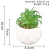 Suculenta Planta Taça de Diamante Bonsai Decoração Casa Escritório Es1178-4 Paisagem em Microfibra Aveludada Mini Alta Simulação