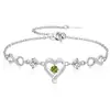 Comércio Exterior Transfronteiriço Pulseira Infinito Amor Prata Esterlina S925 Diamante Brilhante Doze Pedras de Nascimento Joia Pulseira de Zircônia de Luxo Leve de Alta Qualidade