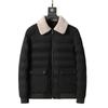 Jaqueta acolchoada de algodão masculina inverno 2020 novo estilo coreano gola de pele bonito caimento slim macacão jaqueta acolchoada de algodão casaco de inverno masculino 827