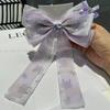 Horquilla de lazo con lazo, estilo coreano, floral, nueva moda, con diamantes de imitación, cinta de amor para la parte posterior de la cabeza, elegantes accesorios para el cabello, horquilla.