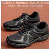 016 Zapatillas deportivas transpirables para exteriores, nuevas, de primavera y otoño, de malla negra para hombre, zapatos de goma de seguridad contra incendios, zapatos de entrenamiento físico para mujer