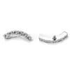 Pendientes de Titanio F136 con Seis Filas de Circonita, Tachuelas para Cartílago del Oído, Joyería para Piercings de Aleación de Titanio G23, Tachuelas para Canal Auditivo, Tachuelas para Labio