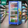 Balcão Exibidor de Cerveja Mengshi Comercial Porta Única Porta Dupla Vermelho Supermercado Loja de Conveniência Freezer Refrigerado a Ar Armário de Conservação de Frescos Armário de Bebidas