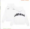 Sudadera con capucha de cuello alto informal de moda deportiva de moda para hombre y mujer de otoño e invierno con hombros descubiertos y talla grande para parejas