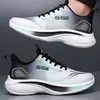 Zapatillas de running para primavera y verano, zapatillas deportivas versátiles de suela blanda, ligeras, de tejido fly-knit, zapatillas casual ligeras, zapatillas de malla transpirable para hombre