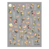 Pintura al Óleo Sakura Pegatinas para Uñas con Relieve de Rosa en Stock Pegatinas para Uñas con Relieve Estilo Chino Impermeables 3D Crisantemo Modelo Sl