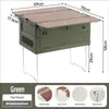 Caja de Almacenamiento Plegable Multifuncional para Acampar al Aire Libre - Mesa de Picnic y Organizador 2 en 1 con Patas de Acero Inoxidable, Gran Capacidad y Portátil