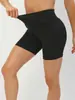 Shorts Fitness de Cintura Alta para Mulheres, Adequados para Corrida, Caminhada e Atividades ao Ar Livre, Cor Sólida, Versátil, Comércio Transfronteiriço