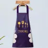 Portacubiertos de PVC impermeable y resistente al aceite para cocina del hogar, toalla de mano, delantal unisex para cocinar y comer, personalizable con diseños impresos para fines promocionales