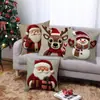 Capas de Almofada Série de Natal, Decoração de Atmosfera Natalina para Almofadas de Sofá da Sala de Estar, Venda por Atacado do Fabricante, Designs Personalizados Disponíveis