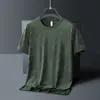 Camiseta Nova Modelo 2026 com Sensação de Gelo de Seda Gelada para Homens, Tecido Funcional, Repelente de Mosquitos, Antibacteriana, Absorvente de Suor, Fina de Secagem Rápida Manga Curta