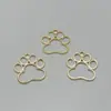 Impressão de pata de gato com preservação de cores, cola UV, borda de resina, borda vazada de metal, acessórios de joias DIY, materiais para artesanato.