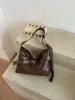 Bolso tote grande estilo vintage para mujer, nuevo bolso de hombro de cuero encerado al aceite de moda para el trabajo, con gran capacidad y diseño cruzado