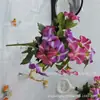 Buquê de Flores de Glória da Manhã Artificiais com 7 Galhos Mais Vendido no Exterior para Decoração de Projetos, Flores Artificiais para Decoração de Casa