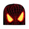 Gorro de punto infantil transfronterizo nuevo europeo y americano de Spider-man, cálido, de dibujos animados, con jacquard de telaraña, para niños y niñas