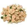 Brotecitos de Té de Rosa Pequeños, Decoraciones de Pared de Flores para Bodas, Cortina de Cuentas DIY Cabezas de Flores Artificiales