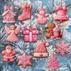 Conjunto de Natal em acrílico, best-seller transfronteiriço: Boneco de neve de Natal, Enfeites de árvore de Natal, Etiquetas de madeira, Vitrine, Decorações de festa