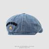 Chapéu Beret Personalizado Novo para Bebê Outono e Primavera Urso Urso Chapéu para Frente Chapéu Jazz Infantil Chapéu de Cowboy com Aba