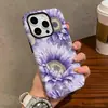 Capa de Celular Mais Popular do Sudeste Asiático, Girassol Roxo Retrô, Adequada para Apple 17, Capa Anti-Queda, Capa Protetora de Cobertura Total Ip16