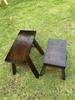 Taburete pequeño de madera antiguo Taburete para adultos Madera maciza Cuadrado Sala de estar Taburete pequeño Taburete de baile engrosado de cuatro patas Banco pequeño