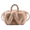 2021 outono e inverno novo mao mao mao mulher bolsa nuvem macia moda tecido flor bolsa cordão ombro diagonal bolsa