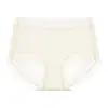 Pantaletas Antibacterianas de Ácido Poliláctico 7A en la Entrepierna para Mujer, Calzones Finos de Encaje Sin Costuras Transpirables para Mujer