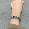 Atravessar a fronteira em estoque atacado moda simples aço inoxidável DIY pulseira de Milão pulseira de malha de titânio pulseira ajustável