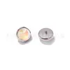 Brincos de Unha com Borda de Aro Ondulado de Diamante Tcheco Revestido de Titânio F136 Piercing de Liga de Titânio G23 Joia