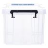 Caja de almacenamiento debajo de la cama, plana, transparente, para ropa, de plástico, para el hogar, baja