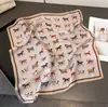 Bufanda de Seda Estampada de Moda Estilo Coreano, Chal de Alta Gama, Bufanda para el Cuello, Pañuelo para la Cabeza, Bufanda para Mujer