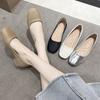Zapatos de Mujer con Punta Redonda y Tacón Grueso, Nuevo Modelo Primavera 2026, Ligeros, Suela Suave, Empeine Suave, Tacón Bajo, Cómodos y No Cansan los Pies