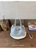 Bolsa de Cubo con Lunares para Niña, Bolso Tote Versátil Estilo Coreano de Gran Capacidad, Bolso de Hombro de Moda de Nicho