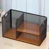 Porta-arquivos Caixa de Arquivos A4 Pasta Caixa de Armazenamento de Documentos Suporte de Armazenamento de Mesa Prateleira de Arquivo Multifuncional de Mesa