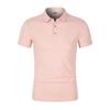 190g 40 Unidades Gelo Íon Cor Sólida Colarinho de Camisa Manga Curta Camisa Polo Logotipo Personalizado Estampado Uniforme de Classe Camisa Cultural Confortável