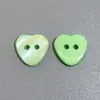 Botones de resina de alta gama con forma de corazón perlado, adecuados para camisas, cárdigans de manga corta y suéteres, botones coloridos de dos agujeros hechos a mano para manualidades