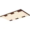 Luminária de Teto para Sala de Estar com Padrão de Madeira de Nogueira Estilo Mid-Century, Amiga dos Olhos, De Alta Qualidade, Criativa, Única, Retrô, Conjunto Completo para Toda a Casa