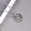 Collares para Hombre Estilo Urbano, Colgantes Personalizados de Celebridades de Internet, Cadenas Largas para Suéteres, Joyería de Acero Inoxidable Fábrica al por Mayor