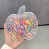 Nuevo set de caja de regalo con coletero y pinzas para el pelo para niñas, cuerda para el pelo dulce de macarrón, pinzas lindas, set de caja de regalo de accesorios para el pelo