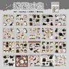 Libro de pegatinas troqueladas PET Yuxianfang, patrón de gato de esquina lindo para mascotas, pegatinas decorativas para journaling y artículos cotidianos