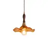 Lámpara Colgante Pequeña de Vidrio Tallado Vintage, Lámpara Colgante para Barra de Bar Restaurante, Luz para Escaparate, Luz para Entrada, Lámpara de Mesa para Estudio Casa de Huéspedes Lectura Mesita de Noche