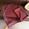 Nuevo Estilo Patrón de Espiga Terciopelo Imitación Algodón y Lino Bufanda Cuadrada Pequeña Bufanda de Seda Pañuelo para la Cabeza Chal Protección Solar Bufanda para el Cuello Bufanda para Mujer