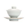 Juego de té de kung fu Mo Ji Yingqing San Cai Gai Bowl, tazón de té de cerámica hecho a mano, tazón de té grande