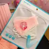 Mascarilla de rubor de alto valor popular para uso diario de verano, seda helada, protección para los ojos, color degradado en ángulo, mascarilla solar para niños