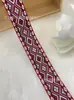 Cinta de jacquard bordada étnica de 2.0 cm a 4.5 cm para accesorios para el cabello, tocados, accesorios para ropa de actuación, cinturón de embalaje para cajas de regalo