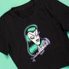 Camiseta corta ajustada para mujer, estilo europeo y americano, estilo gótico, estilo discoteca sexy, moda Y2K, para verano y otoño