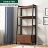 Prateleira Estante em Camadas Gabinete de Exibição para Sala de Estar Prateleira de Armazenamento Prateleira de Armazenamento Multicamadas Estante de Livros de Chão Escritório