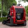 Fábrica de Origen Haituo Cargadora Compacta Multifuncional de Dirección Hidráulica de Pie Carretilla Elevadora Vehículo de Transporte Todo Terreno