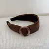 Faixa de Cabelo Simples de Aba Larga Estilo Coreano para Mulheres, Melade Elegante, Faixa de Cabelo de Alta Qualidade com Pressão, Grampo para Sair e Lavar o Rosto