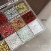 Estrella de Cinco Puntas Popular Estilo Celebridad de Internet Lentejuelas Accesorios para Uñas 12 Compartimentos Mezcla de Estrellas Brillo Decoraciones para Uñas Venta al por Mayor